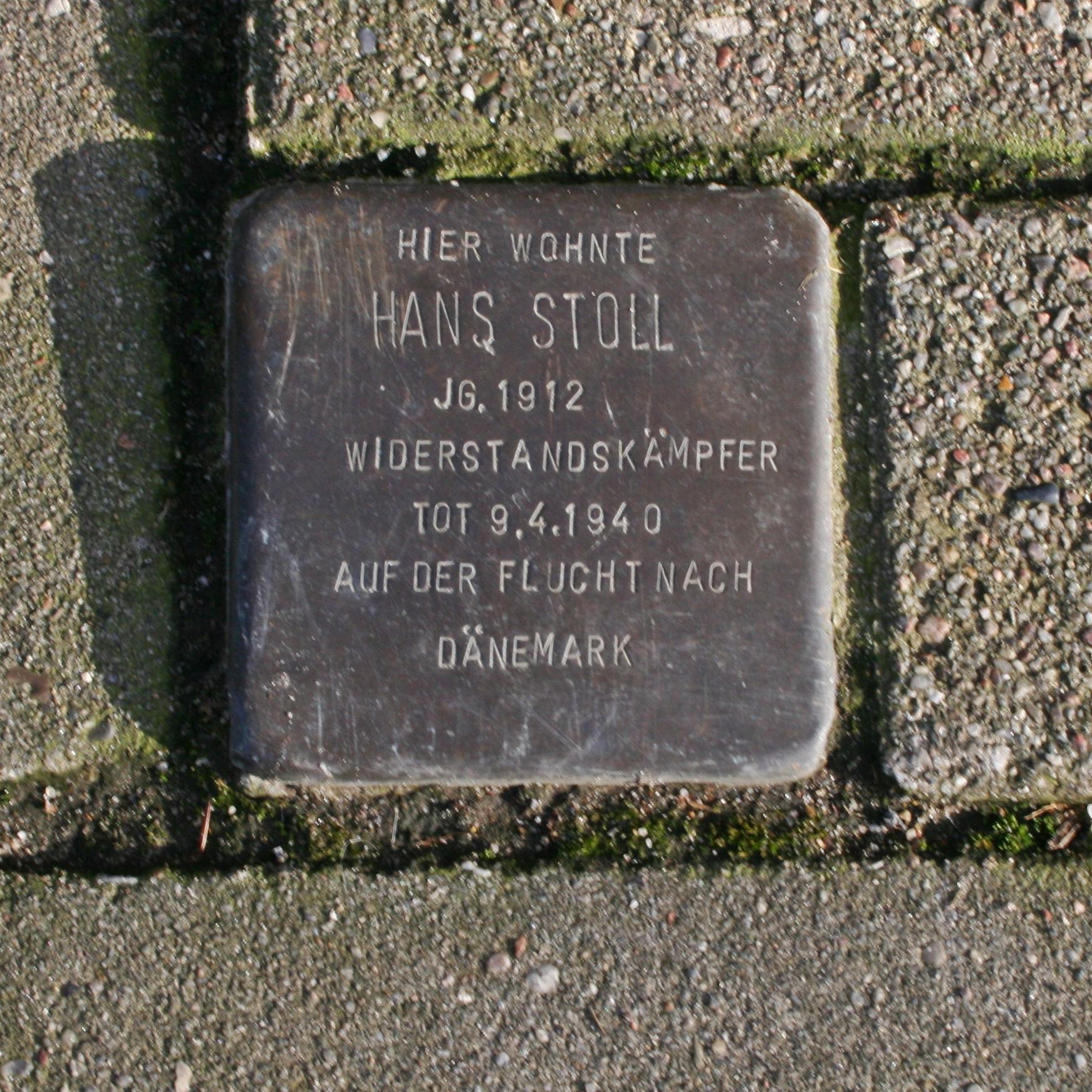 Stolperstein für Hans Stoll